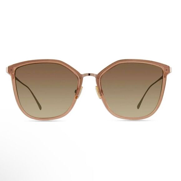 DEREK LAM Designer Brown Nicole Geometric Frame Sunglasses. EUC! - Picture 1 of 9